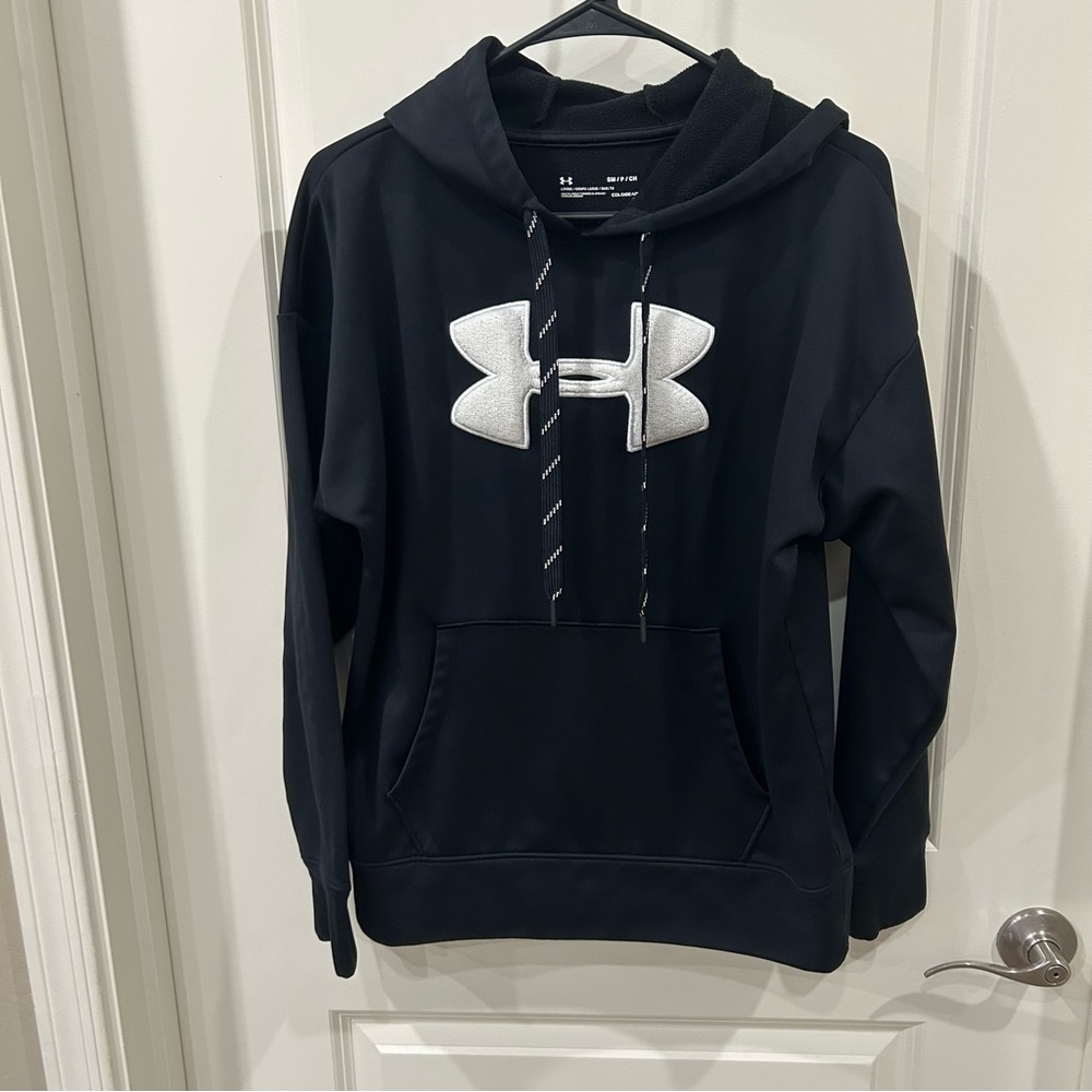 Under Armour Black Logo Hoodie Small